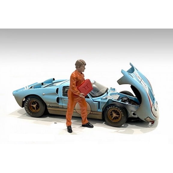 Mechanic Dan Figure, Orange - American Diorama 23904OR - 1/24 scale Figurine - Diorama Accessory