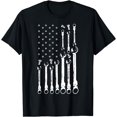 thumbnail image 1 of Mechanic Flag American Patriotic Flag Car Mechanic USA Flag T-Shirt, 1 of 3