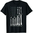 thumbnail image 1 of Mechanic Flag American Patriotic Flag Car Mechanic USA Flag T-Shirt, 1 of 3