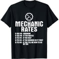 thumbnail image 1 of Mechanic Funny - Mechanic Rates T-Shirt, 1 of 3