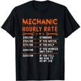thumbnail image 1 of Mechanic Hourly Rate Shirts Funny Car Auto Truck Mechanic T-Shirt, 1 of 4