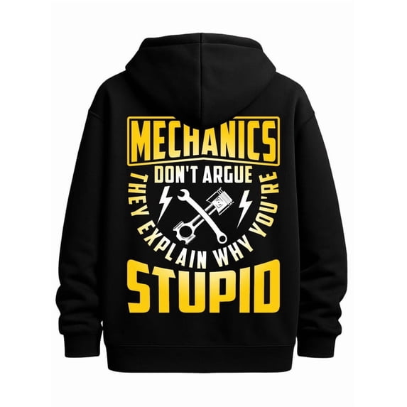 Mechanic Humor sweatshirt funny humor mens sweater hoodie black Everyday sweatshirt for the office, dates and outings gift wife Classic Unisex Shirt Cotton tshirts