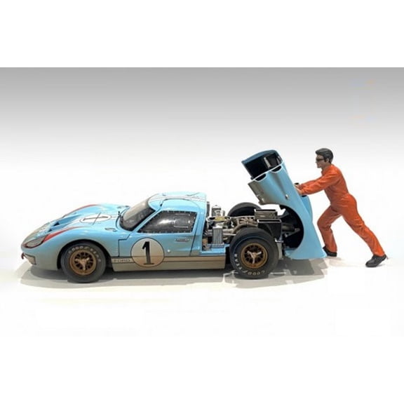 Mechanic Ken Figure, Orange - American Diorama 23902OR - 1/24 scale Figurine - Diorama Accessory