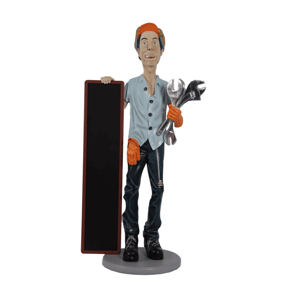 Mechanic Life Size Statue