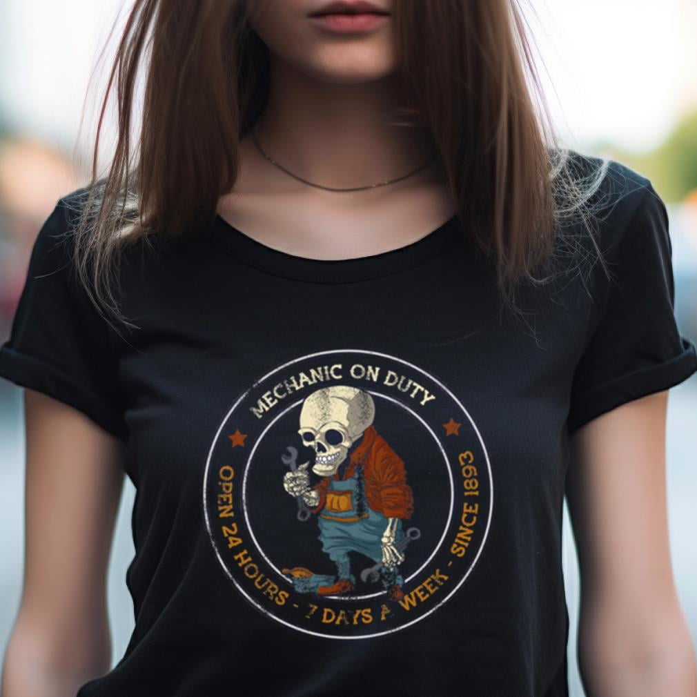 Mechanic On Duty Zombie Fix Auto Repair Shop Shirt Up to size 4XL