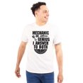 thumbnail image 1 of Mechanic Or Genius Sarcastic Humor Men's Graphic T Shirt Tees Brisco Brands L, 1 of 4