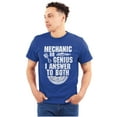 thumbnail image 1 of Mechanic Or Genius Sarcastic Humor Men's Graphic T Shirt Tees Brisco Brands X, 1 of 6