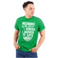 thumbnail image 1 of Mechanic Or Genius Sarcastic Humor Plus Size Crewneck Graphic Tee Shirt Brisco Brands 2X, 1 of 5