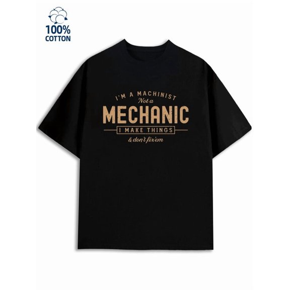 Mechanic Pride men mechanical 180G 100% Cotton black funny futuristic Trendy Unisex Shirt Graphic Tee tshirts Original Unisex Shirt Cotton tshirts Funny Unisex Shirt Cotton tshirts