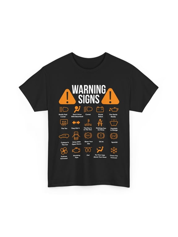 Mechanic Shirt, Car Driver T-shirt, Cars Mechanic Lovers Driving Warning Signs