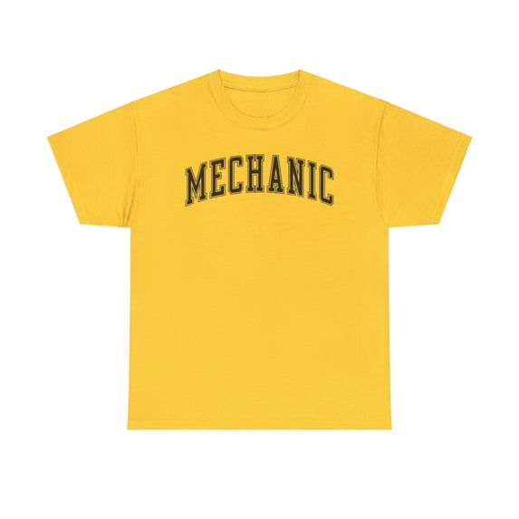 Mechanic Shirt Gifts Tshirt Crew Neck Short Sleeve
