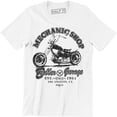 thumbnail image 1 of Mechanic Shop Biker Los Angeles Work Bike Grunge Garage Men's T-Shirt, 1 of 4
