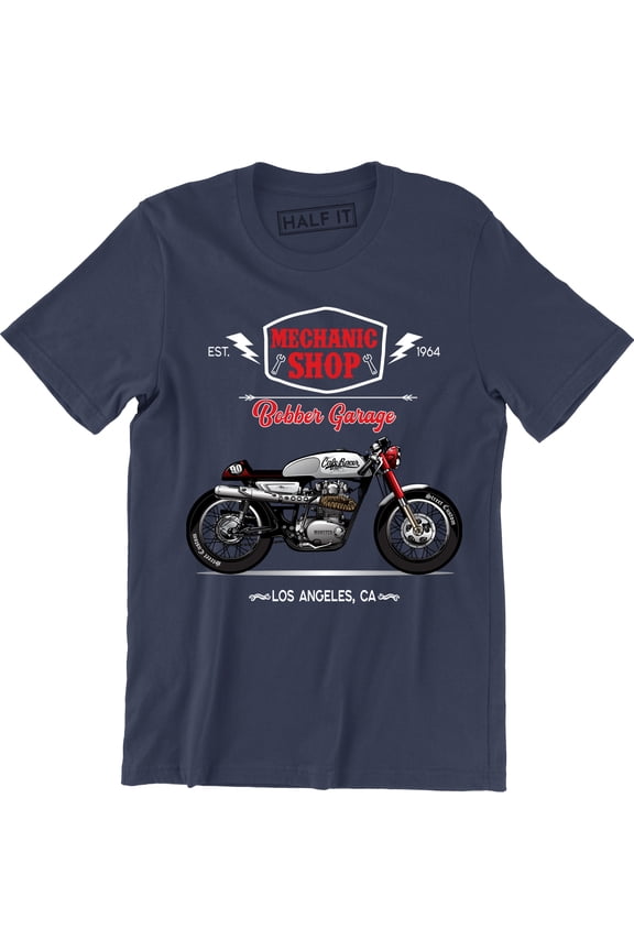 Mechanic Shop Bobber Garage Est.1964 USA Motorcycle Biker Bike Gifts T-Shirt