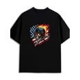 thumbnail image 1 of Greenink Mechanic Skull USA men 180G Cotton black Original Unisex Shirt Short Sleeve tshirts Casual Unisex Shirt Printed tshirts Basic Unisex Shirt Cotton tshirts, 1 of 7