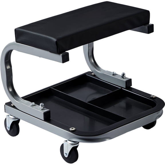 Mechanic Stool 250 LBS, Rolling Garage Creeper Seat with Tool Tray, Heavy Duty Shop Stool for Automotive Work, Under Car Inspection, Repair & Maintenance