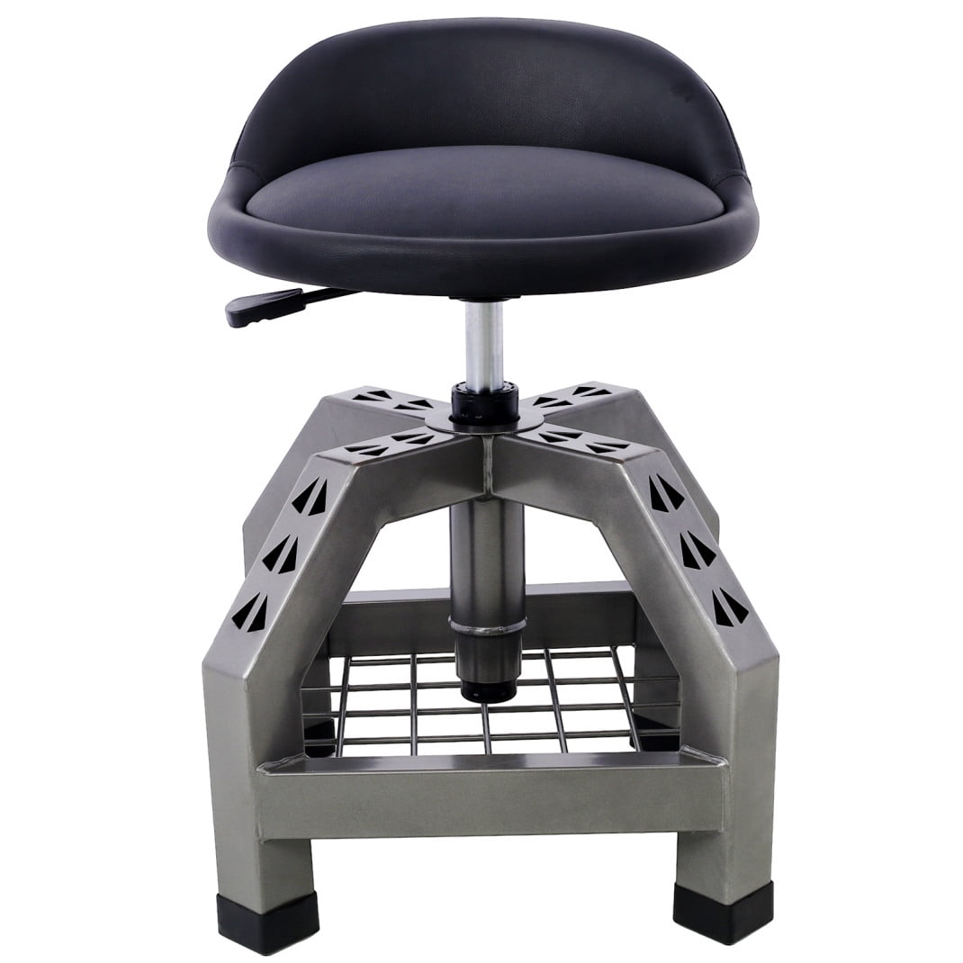 Mechanic Stool, Pneumatic 360 Degree Swivel Stool, Rolling Mechanic