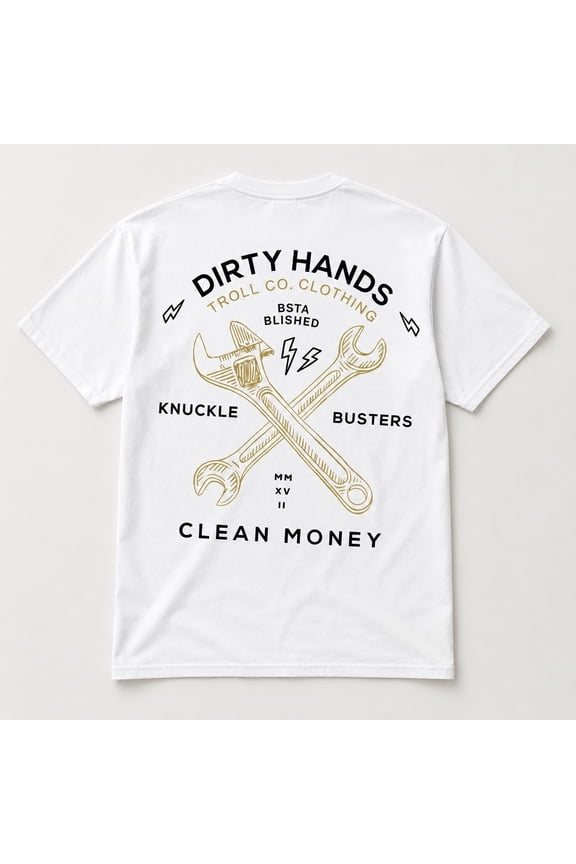 Mechanic Tool Graphic T-Shirt, Unisex Classic Fit Cotton Tee
