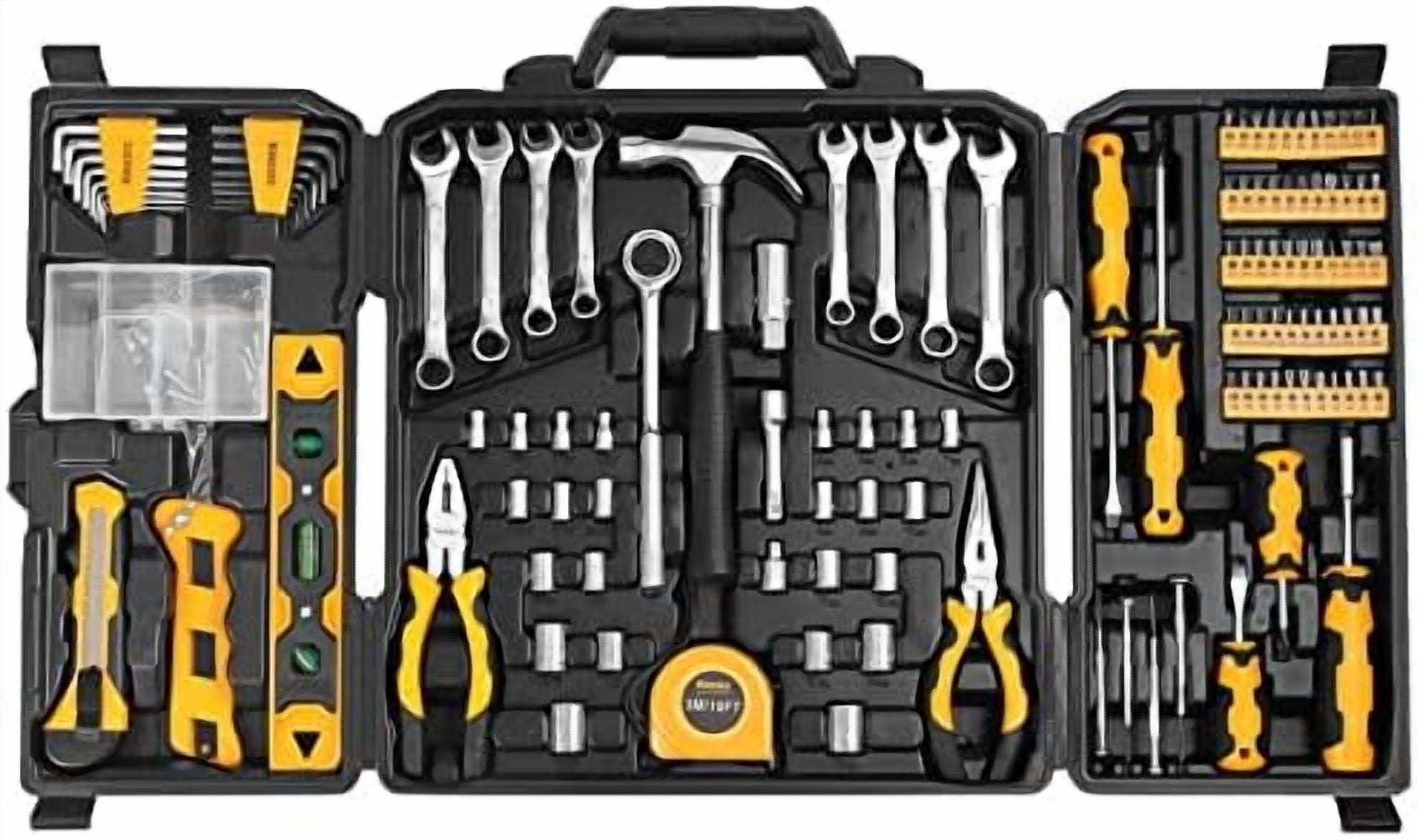 Mechanic Tool Kit 168 Piece General Household Hand Kit Set with Wrench ...