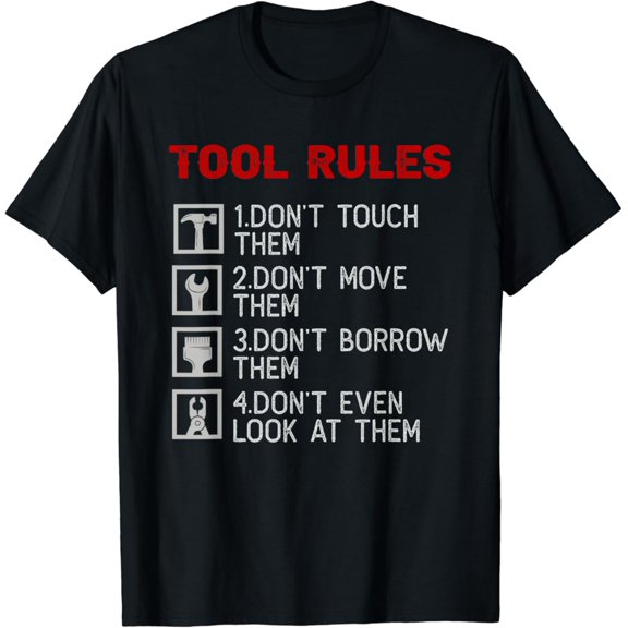 Mechanic Tool Rules Handyman Auto Repair T-Shirt