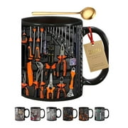 Mechanic Toolbox Coffee Mug 11oz, The Ultimate Tool-Inspired Ceramic Cup, 3D Funny Tool Box Set Design Creative Space Cup Gift for Auto/Car Repair, Car Handyman, Machinist, Husband Dad