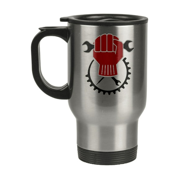 Mechanic Travel Coffee Mug - 14 Oz Stainless Steel Cup - Perfect Gift for Auto Workers