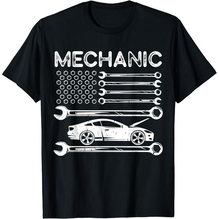 Mechanic Usa Flag Patriotic Gift Red White Blue T-Shirt Mechanic Usa Flag Patriotic Gift Red White Blue T-Shirt