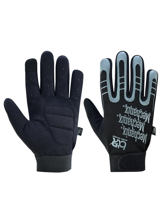 Mechanic Work Gloves Heavy Duty Touch Screen Safety Welding Construction Work Gloves Black-M