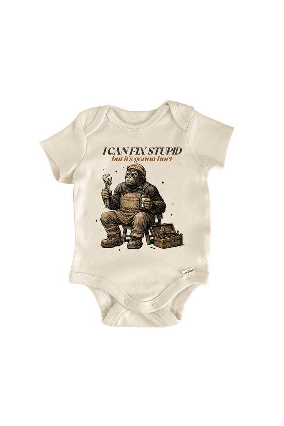 Mechanic Wrench Gorilla - Baby Bodysuit