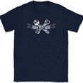 thumbnail image 1 of Mechanic Your Text Here Custom T-Shirt Personalized Car Truck Tee - Navy, 3XL, 1 of 1