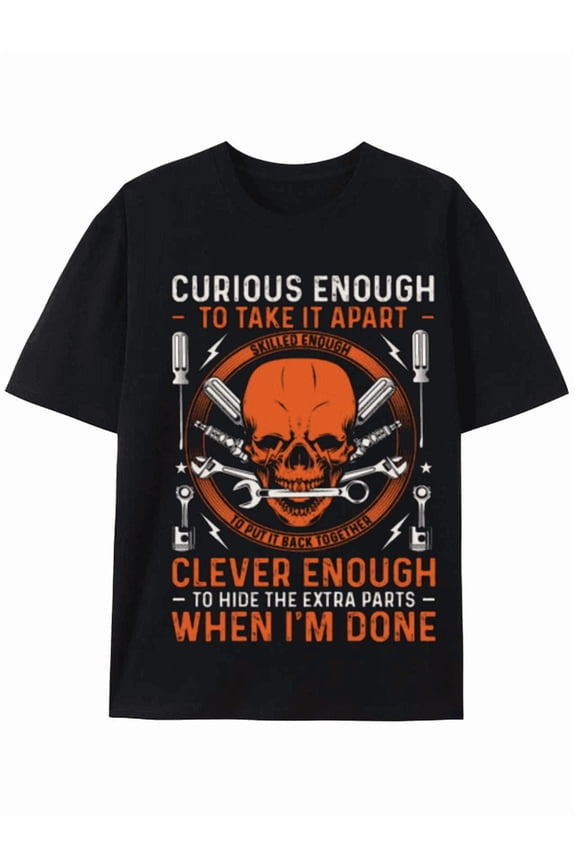 Mechanic's Pride: Curious, Skilled, and Clever T-shirt
