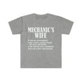 thumbnail image 1 of Mechanic's Wife Yes He's Working and Not Imaginary Unisex T-shirt S-3XL, 1 of 2