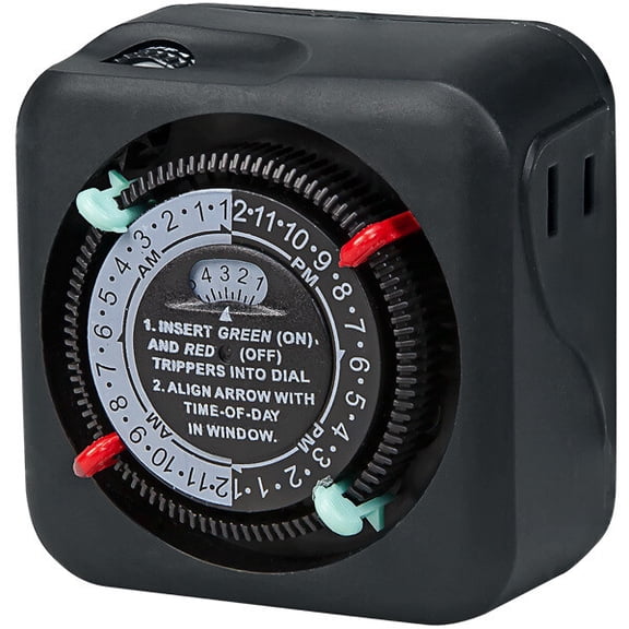 Mechanical 15 Amp Intermatic Timer for Indoor & Landscape Lights and Decorations