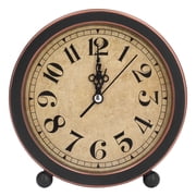 Mechanical Alarm Clock Analog Retro Desk Tabletop Wind Up Timepiece With Night Light Clock Home Decor