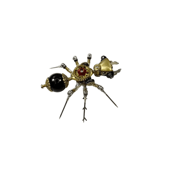 Mechanical Ant 3D DIY Steampunk Metal Insect Model Kit, 130+PCS Steampunk Building Set Jigsaw Brain Teaser for Hobbyists