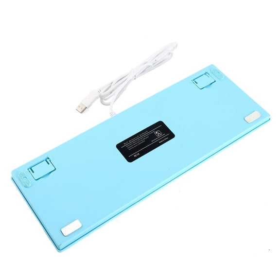 Mechanical BAJEAL 87 Keys Wired Mechanical Keyboard Mixed Light Mechanical Keyboard With Mechanical Blue Switch Suspension Button Blue