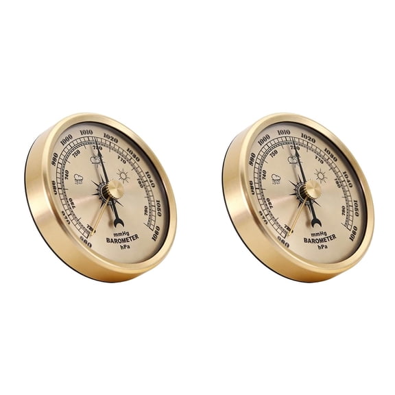 Mechanical Barometer, 70mm Wall Mount for Home and Boat