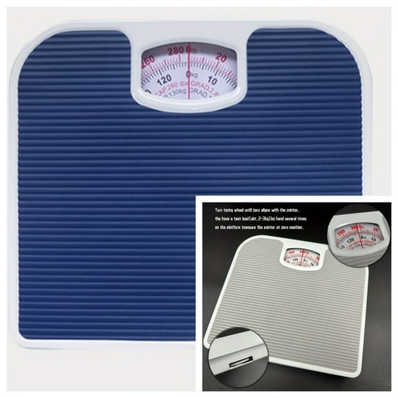 Mechanical Bathroom Scale - Anti-Slip Spring Leverage System, Adjustable Gears & Battery-Free Design | Durable Health Monitor Scale With Gift-Ready Packaging