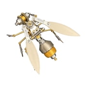 Mechanical Bee Model Metal 3D Insect Puzzle, 118PCS Steampunk DIY Assembly 3D Model Kits to Build Display Piece Hobby Gift for Adults Teens Collection