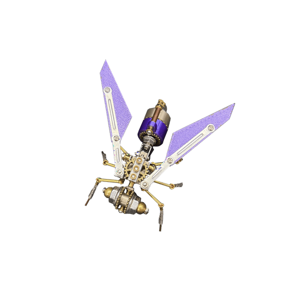 Mechanical Bee Model Metal 3D Insect Puzzle, 127PCS Steampunk DIY Assembly 3D Model Kits to Build Display Piece Hobby Gift for Adults Teens Collection
