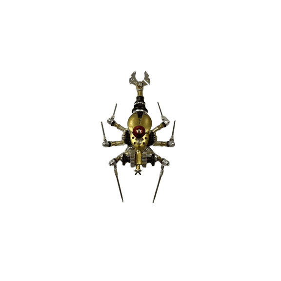 Mechanical Beetle 3D DIY Steampunk Metal Insect Model Kit, 130+PCS Assembly Set, Funny Metal Models Building Kits, 3D Puzzle for Teens & Adult Lature Lover