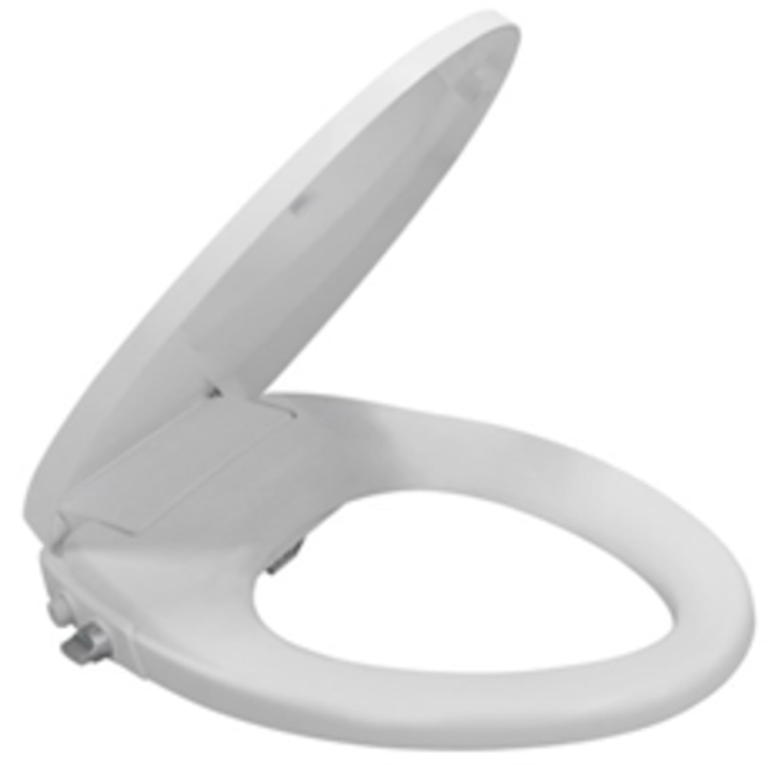 White Elongated Manual Bidet Seat with Soft Close Lid