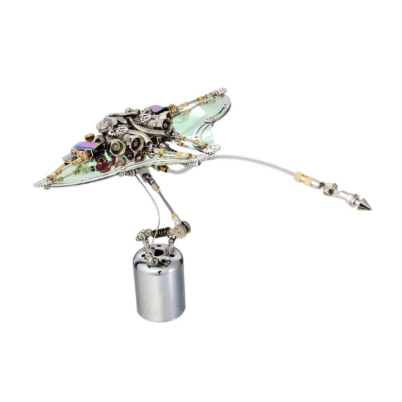 Mechanical Blessing Fish 3D Metal Steampunk Model Kit, 422PCS DIY Assembly Puzzle for Adults Creative Desktop Ornament Gift