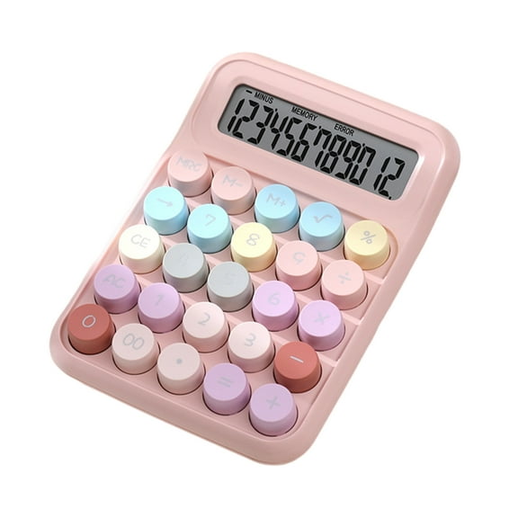 Mechanical Calculator 12 Digit Large LCD Display and Mechanical Buttons