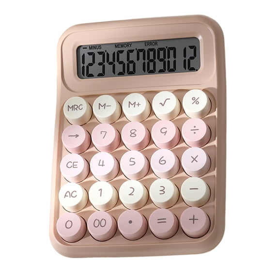 Mechanical Calculator Office Desk Calculators with 12 Digit Large LCD Display