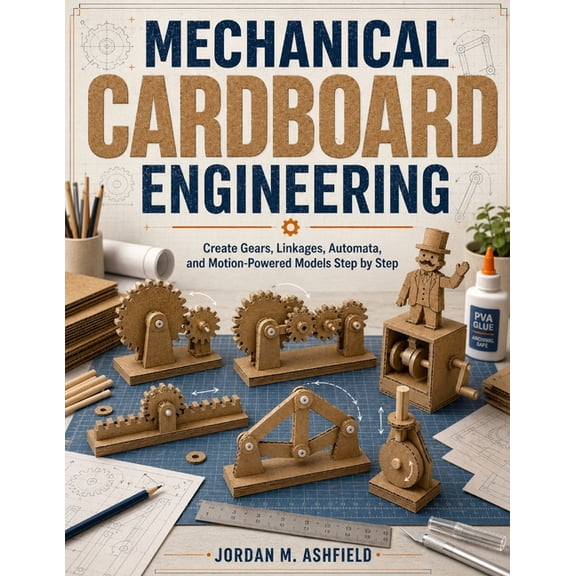 Mechanical Cardboard Engineering: Create Gears, Linkages, Automata, and Motion-Powered Models Step by Step, (Paperback)