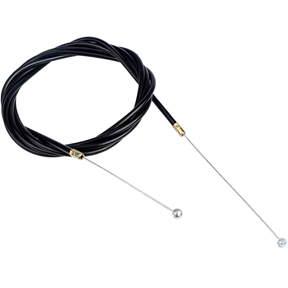 Mechanical Control Line Replacement, Throttle Cable Structure, Black Casing, Shaped Tips, Assembly, Part 786201, Repair Option for Old Setups