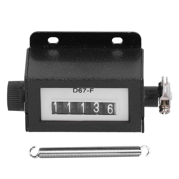 Mechanical Counter 5 Digit Metal Manual Resettable Hand Pull 099999 Counting Tally D67F
