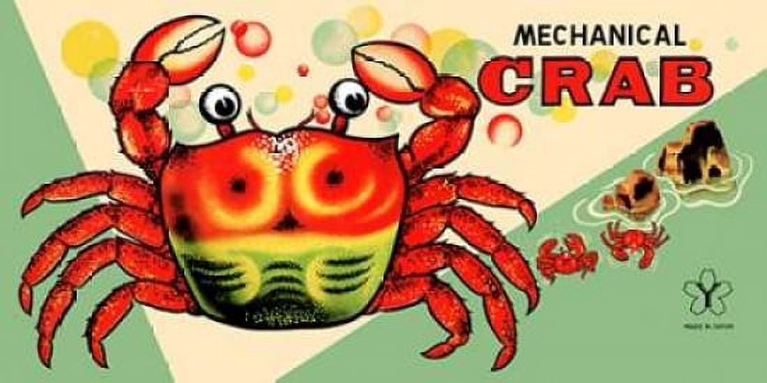 Mechanical Crab Canvas Art - Retrobot (10 x 20)