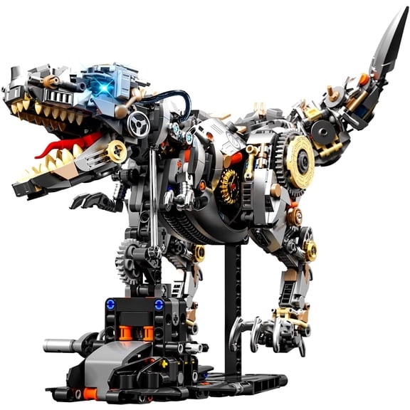Mechanical Dinosaur T-Rex Building Set with Light- Compatible with Lego Sets Adult (1268 Pcs)