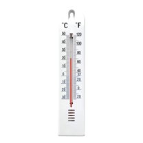 Mechanical Dual Scale Wall Mounted Indoor Outdoor Thermometer Room Temperature Gauge For Home Office Garden Greenhouse